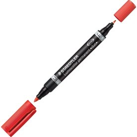 Staedtler 348 Duo Permanent Marker | Rød
