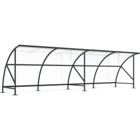 Bamberg Cykelskur, B 1/08, til forankring, sort