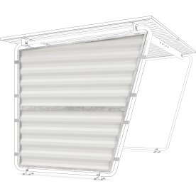 Siegen Sidepanel venstre til cykelskur, S16-S19