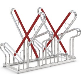 2500 XBF Cykelstativ, 2514, 4 cykler, dobbeltside