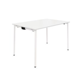 EasyFix Kantinebord 180x90 cm, Hvid decor/Hvid