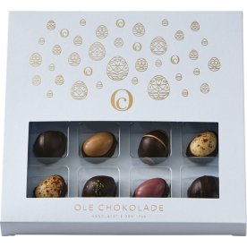 Ole Chokolade Gaveæske m. 16 delikatesseæg, 160 g