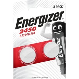 Energizer CR2450 knapcelle batteri, 2 stk.