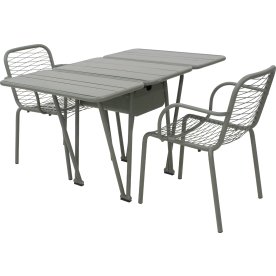 Ivy Foldebord + 2 stole Ivy Wire, Olivengrøn