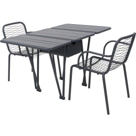 Ivy Foldebord + 2 stole Ivy Wire, Antracit