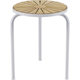 Marguerit Taburet ø32 x h44,5cm, Hvid