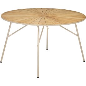 Marguerit Havebord ø120 cm, Taupe