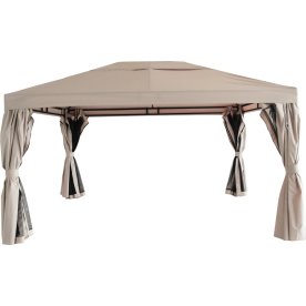 Julio Pavillon luksus, stål/polyester, 3x4m, beige