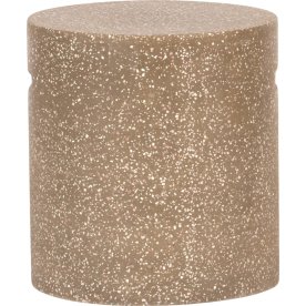 Steen Skammel, Ø37xH40cm, brun terrazzo