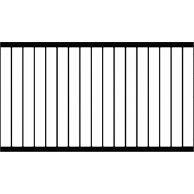 Plus Basic Stålhegn, sort, 150x85 cm.