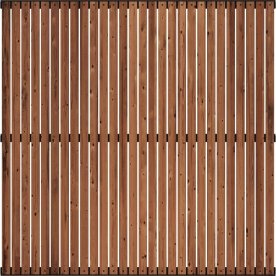 Plus Saga Træhegn, Thermowood, 150x150 cm.