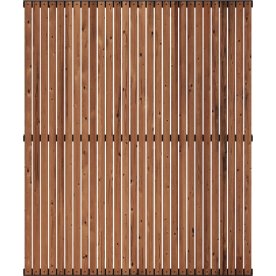 Plus Saga Træhegn, Thermowood, 150x180 cm.