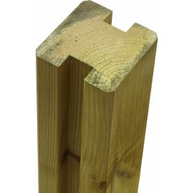 Plus Profilstolpe 2 spor, natur, 9x9x268 cm.