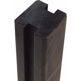 Plus Profilstolpe 2 spor, sort, 9x9x268 cm.