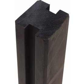 Plus Profilstolpe 2 spor, sort, 9x9x188 cm.