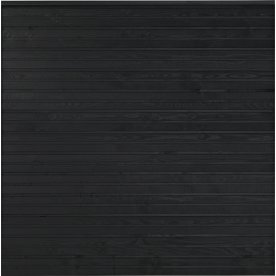 Plus Plank Profilhegn, sort, 174x166 cm.