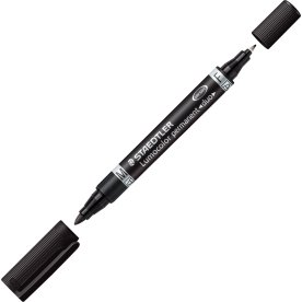 Staedtler 348 Duo Permanent Marker | Sort