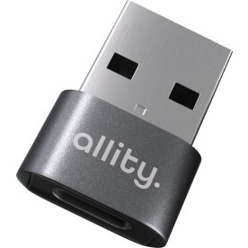 Allity ABA-101 OTG USB-C til USB-A adapter, grå