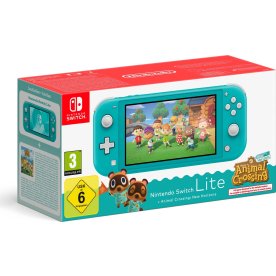 Nintendo Switch Lite Animal Crossing, 32GB, Turkis