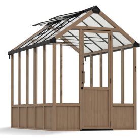 Palram Canopia Drivhus Natura, cedertræ, 8,6 m2