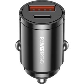 Powertrend Biladapter Dual - USB-A + USB-C