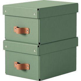 Leitz Puro Boks m. låg | S | Grøn | 2 stk.