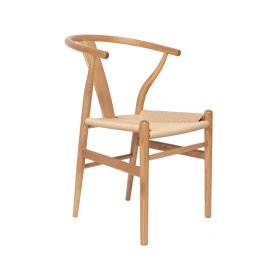 NordicLine kantinestol, eg/flettet sæde