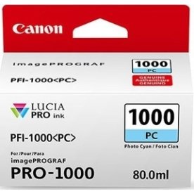 Canon Blækpatron, Cyan - PFI-1000, 80mL