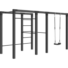 Plus Outdoor fitness 3 inkl. Beslag, sort