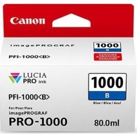 Canon Blækpatron, Blå - PFI-1000, 80ml