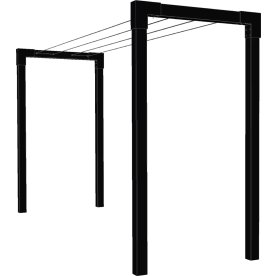 Plus Cubic 2 tørrestativ inkl. Snor/beslag, sort