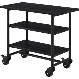 Plus Urban Picnic Grillbord 2 hylde, sort/sort