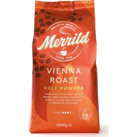 Merrild Vienna Roast helbønner, 1000 g