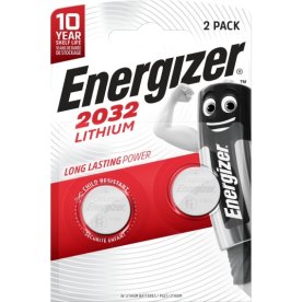 Energizer Lithium CR2032 knapcelle batteri, 2 stk.