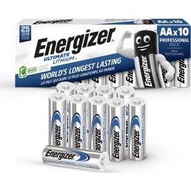 Energizer Lithium Standard AA batteri, 10 stk.