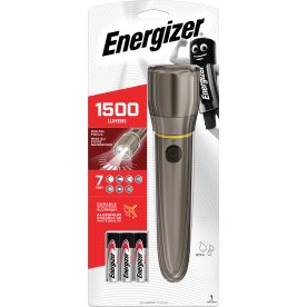 Energizer LED metal lommelygte, 6xAA, 1500lm