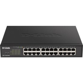 D-LINK Switch, 24-Port, PoE, Gigabit, Smart-Styret