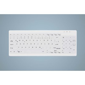 Contour Active Key - Tastatur, Kompakt, Hvid, flad