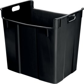Leitz Basko Papirkurv | 40 liter | Sort
