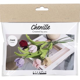 Mini DIY Kit Chenilleblomster | Tulipaner | ass.
