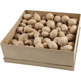 Æg med snor | H: 3-4-5-6 cm | 140 stk.