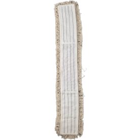 Lommemoppe til mopstativ, hvid, bomuld, 100 cm