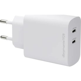 DBRAMANTE1928 Oplader - 2xUSB-C 45W - Hvid
