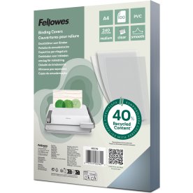 Fellowes for- og bagsider, A4, 240 my, klar