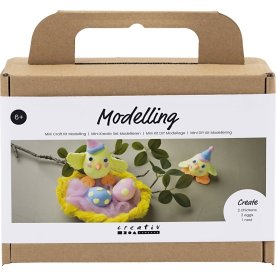 Mini DIY Kit Modellering | Påskefamilie