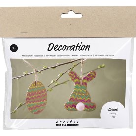 Mini DIY Kit Dekoration | Æg og hare