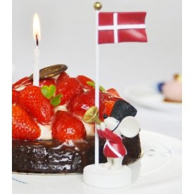 Kids By Friis Bordflag Mus m. Trompet H14,5 cm