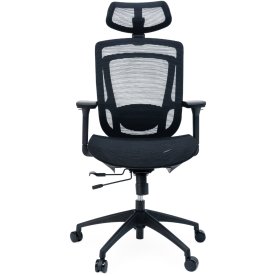 Severo kontorstol, fuld mesh, sort