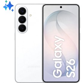 Samsung Galaxy S26 smartphone, 512GB, hvid