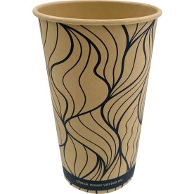 Papkrus, sort/natur, plastfri, 40 cl, 50 stk.